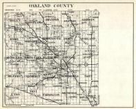 Oakland County, Holly, Groveland, Brandon, Oxford, Addison, Rose, Springfield, Independence, Oakland, Michigan State Atlas 1930c